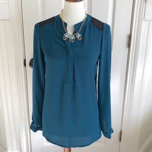 Peacock Blue Blouse